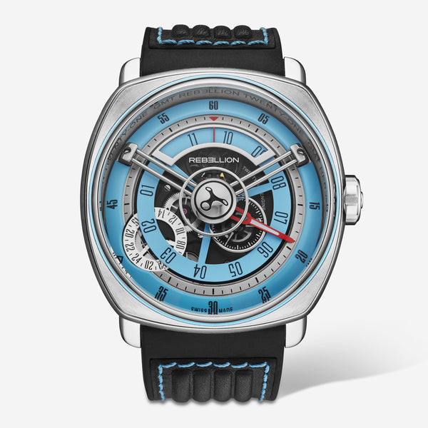 Rebellion Twenty One Stainless Steel Automatic GMT Men's Watch RB21GMT.TI.T10