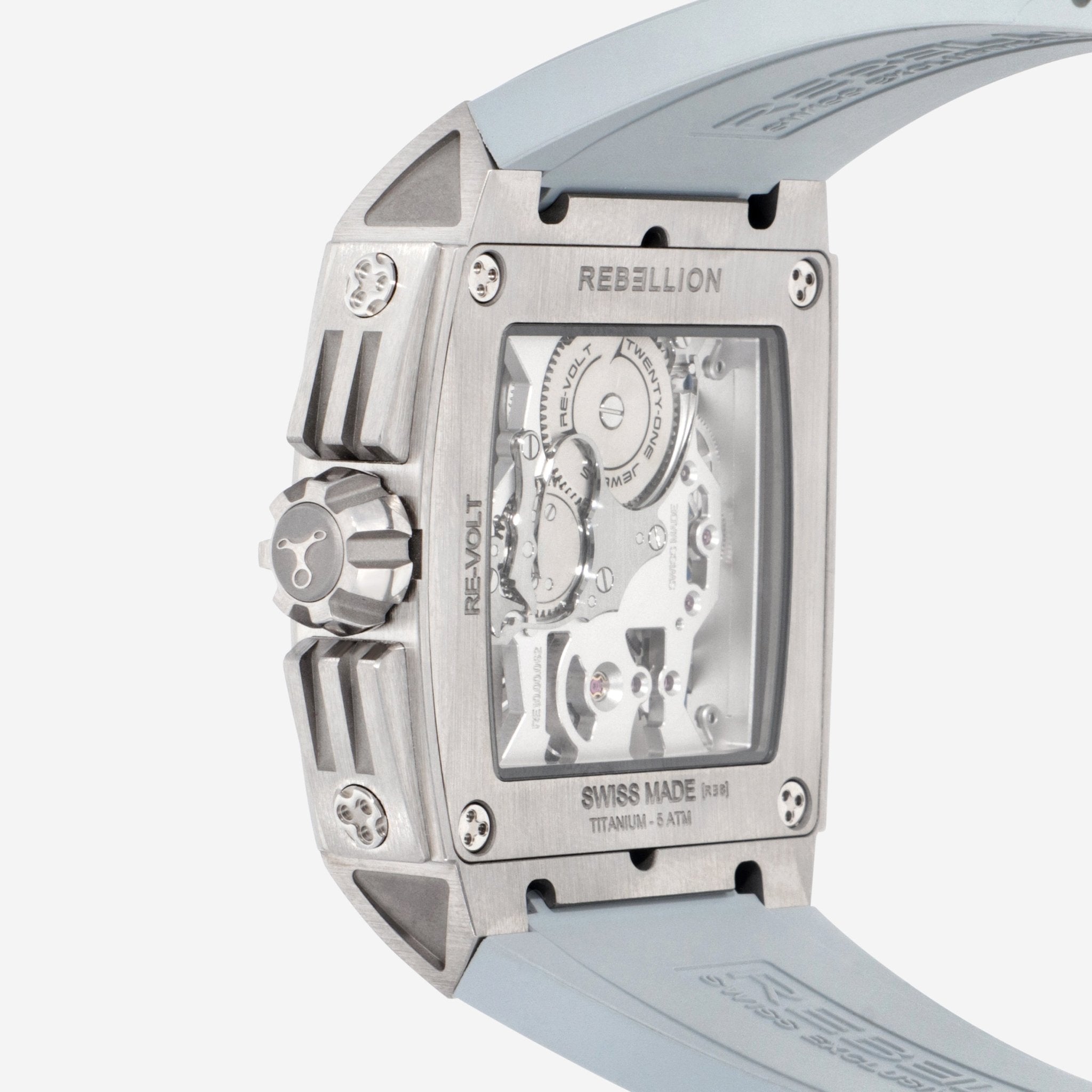 Rebellion Re - Volt 2H Tour Auto 2019 Titanium Manual Wind Men's Watch RB.REV.2H.TI.TAU19 - THE SOLIST - Rebellion