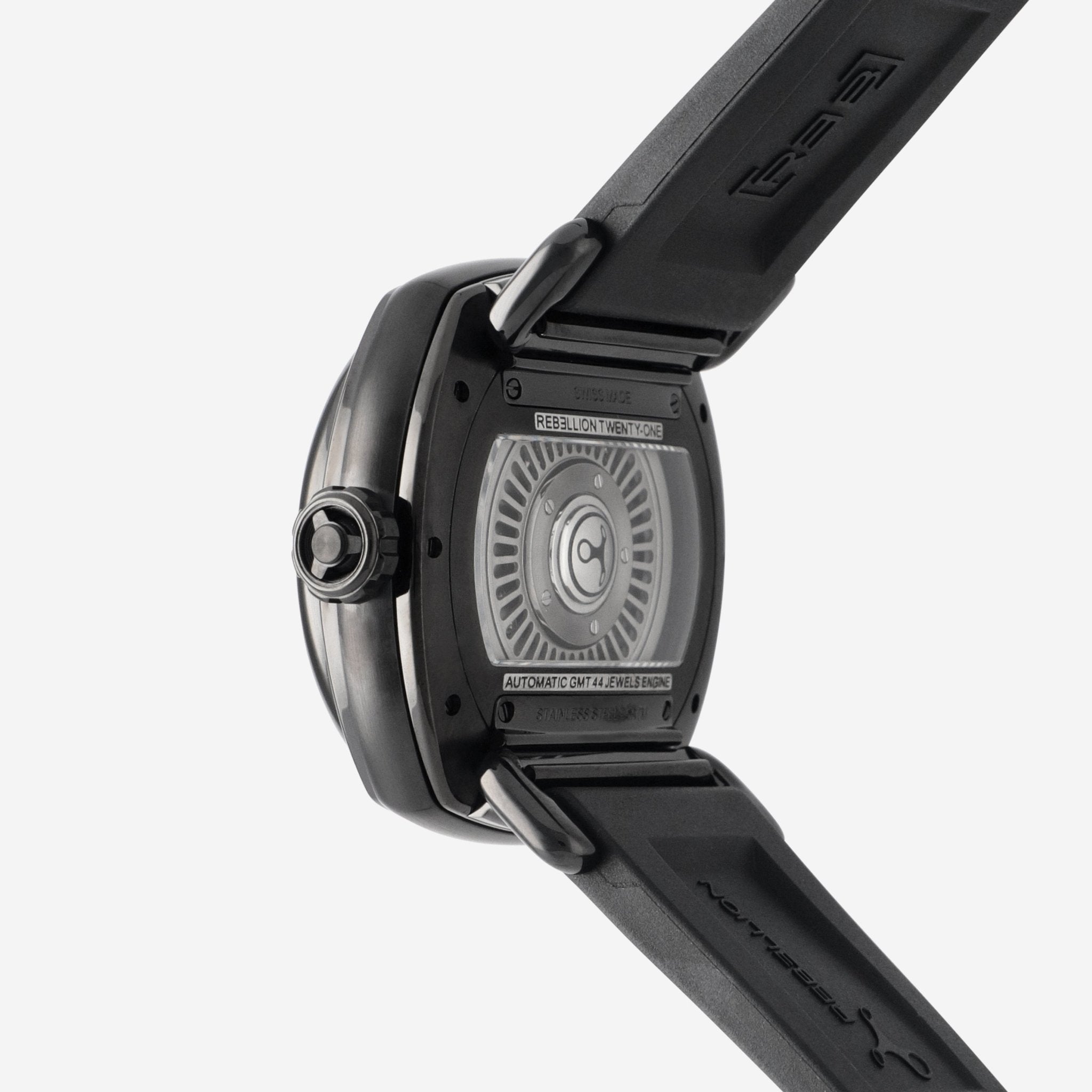 Rebellion Twenty - One Stainless Steel Automatic Men's Watch RB.21.GMT.SB.T07 - THE SOLIST - Rebellion