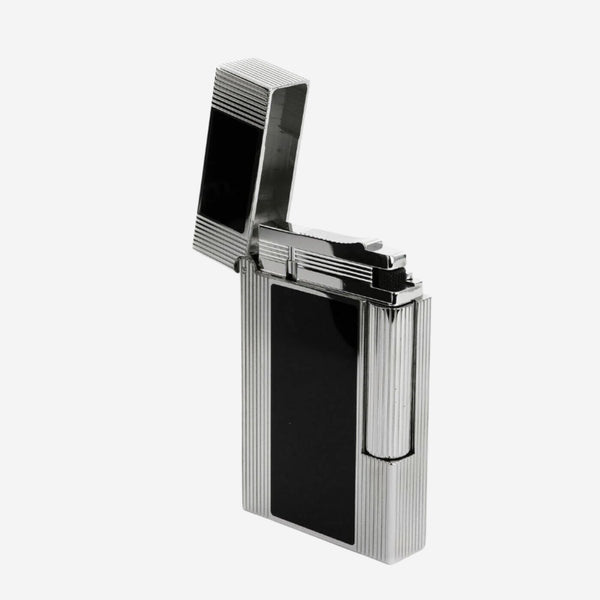 S.T. Dupont Line 2 Windsor Palladium & Black Lacquer Lighter 016380 - THE SOLIST