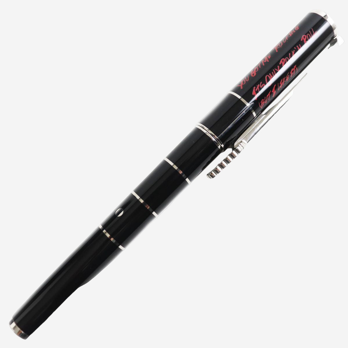 S.T. Dupont Rolling Stones LE Black Lacquer & Palladium Rollerball Pen 142032 - THE SOLIST
