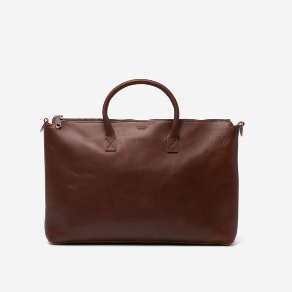 Shinola Utility Brown USA Heritage Leather Computer Brief 20242041 - Br - THE SOLIST - Shinola