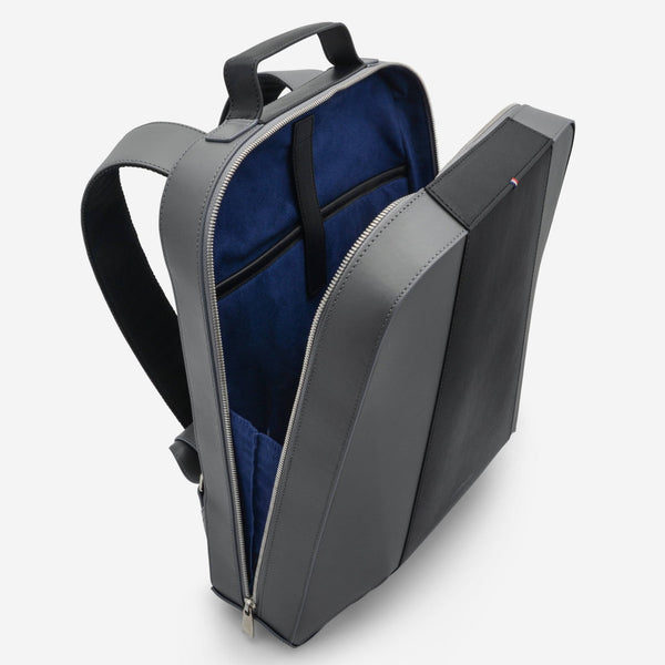 S.T. Dupont "Line D" Laser Grey and Black Cowhide Backpack 185501 - THE SOLIST - S.T. Dupont
