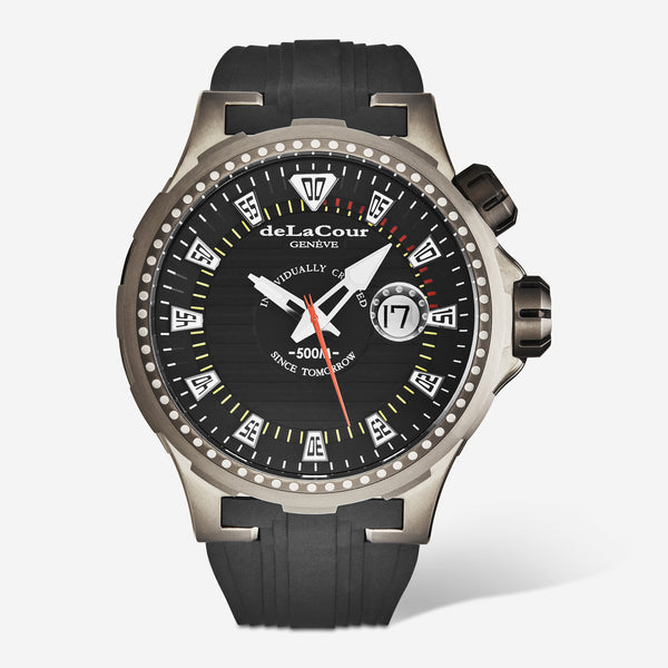 DeLaCour 'Promess' Deep Diver Titanium Men's Automatic Watch WATI0040-1342