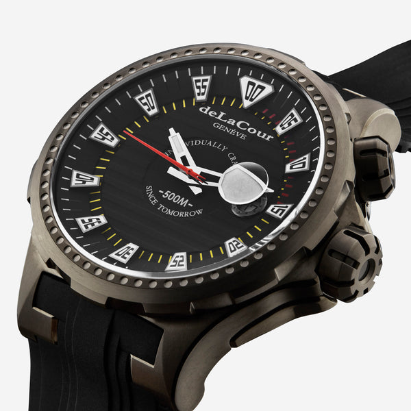 DeLaCour 'Promess' Deep Diver Titanium Men's Automatic Watch WATI0040-1342