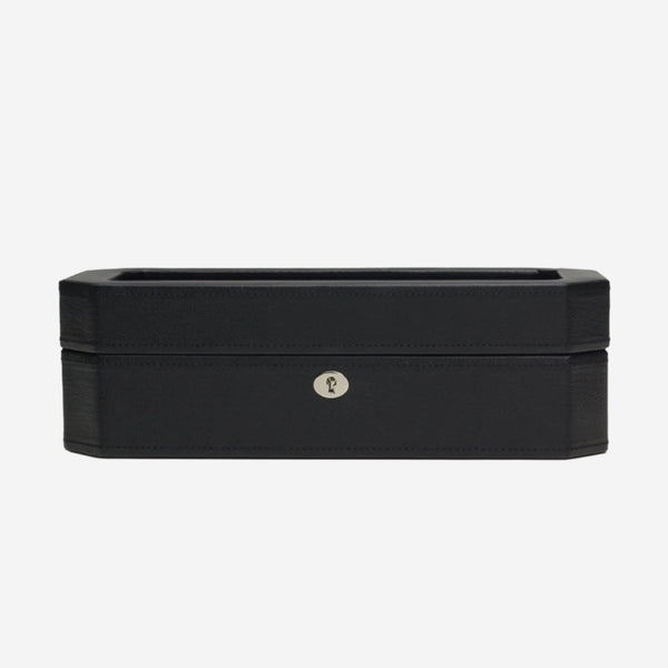 Wolf 1834 Windsor Black Vegan Leather 5 Piece Watch Box 4583029 - THE SOLIST - Wolf 1834