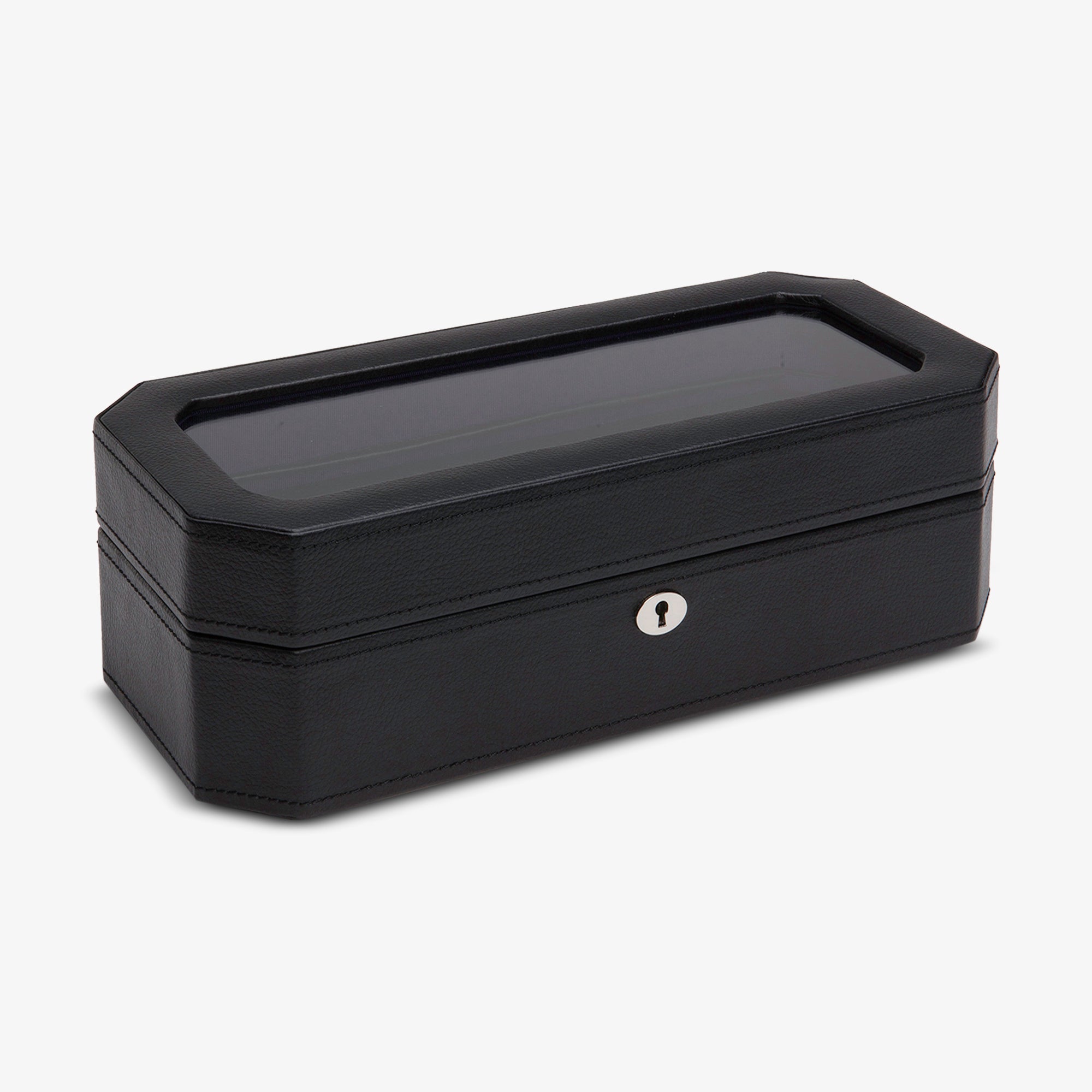 Wolf 1834 Windsor Black Vegan Leather 5 Piece Watch Box 458303 - THE SOLIST - Wolf 1834