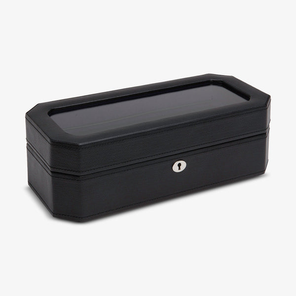Wolf 1834 Windsor Black Vegan Leather 5 Piece Watch Box 458303 - THE SOLIST - Wolf 1834