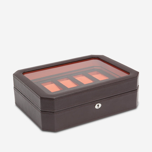 Wolf 1834 Windsor Brown Leather 10 Piece Watch Box 458406 - THE SOLIST - Wolf 1834