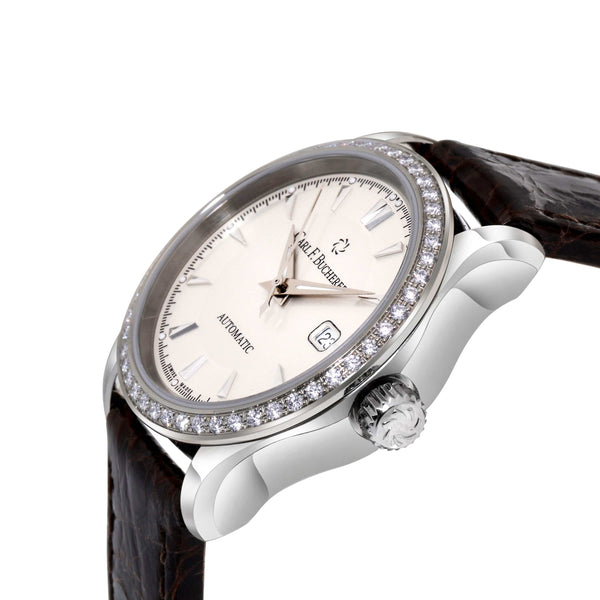 Carl F. Bucherer Manero Autodate Diamond Women's Automatic Watch 00.10911.08.13.11 - ShopWorn