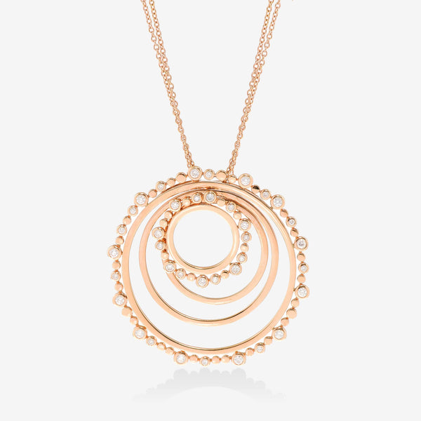 Bucherer 18K Rose Gold, Diamond Pendant Necklace - THE SOLIST