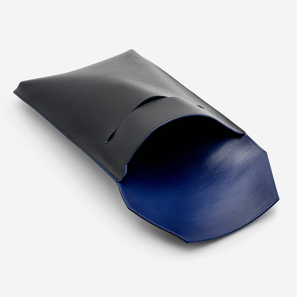 S.T. Dupont "Line D" Slim Black & Blue Cowhide and Leather Tablet Case 184005 - THE SOLIST