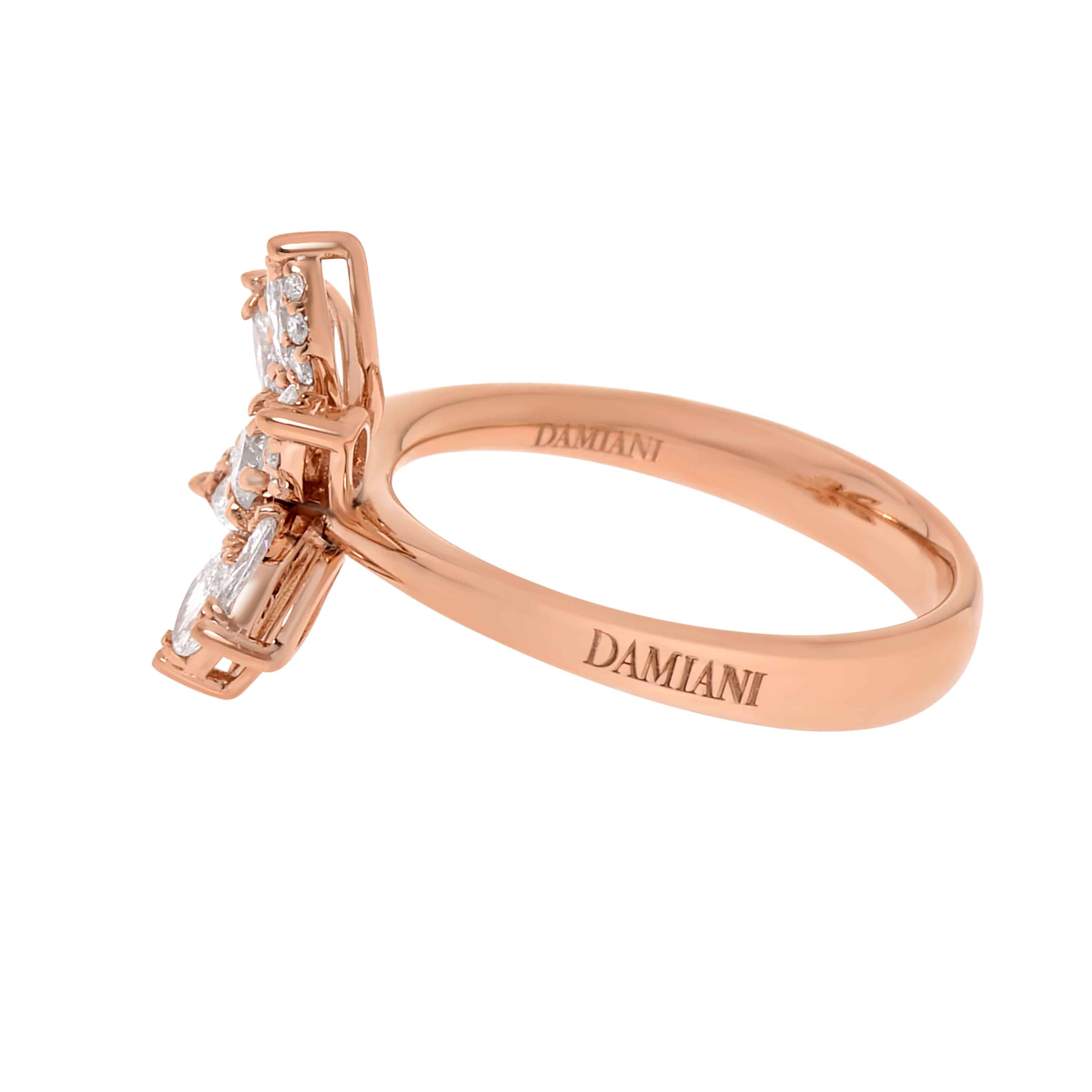 Damiani 18K Rose Gold, Diamond 0.69ct. tw. Statement Ring - THE SOLIST