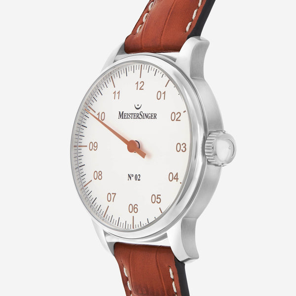 MeisterSinger N. 02 Stainless Steel Men's Manual Wind Watch AM6601G - ShopWorn