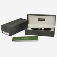 Montegrappa Fortuna Black with Rose Trim Rollerball Pen ISFORRRC - THE SOLIST