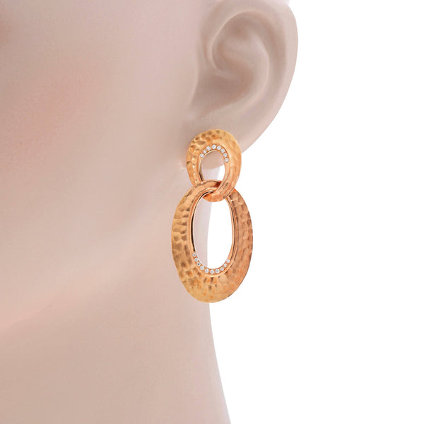 Piero Milano 18K Rose Gold, Diamond 0.29ct. tw. Drop Earrings M5011RB5 - THE SOLIST