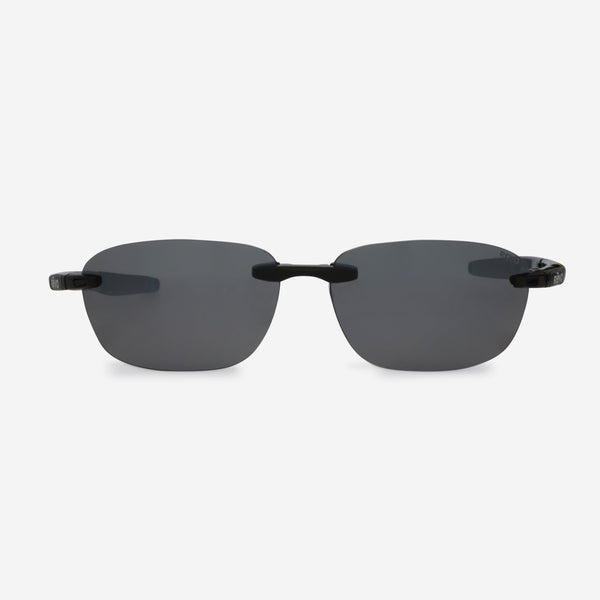 Revo Descend Fold Black & Graphite Rimless Rectangle Sunglasses RE114001GY - THE SOLIST