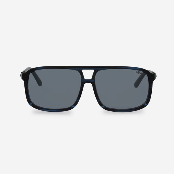 Revo Desert Blue Horn Tortoise & Graphite Navigator Sunglasses RE116505GY - THE SOLIST