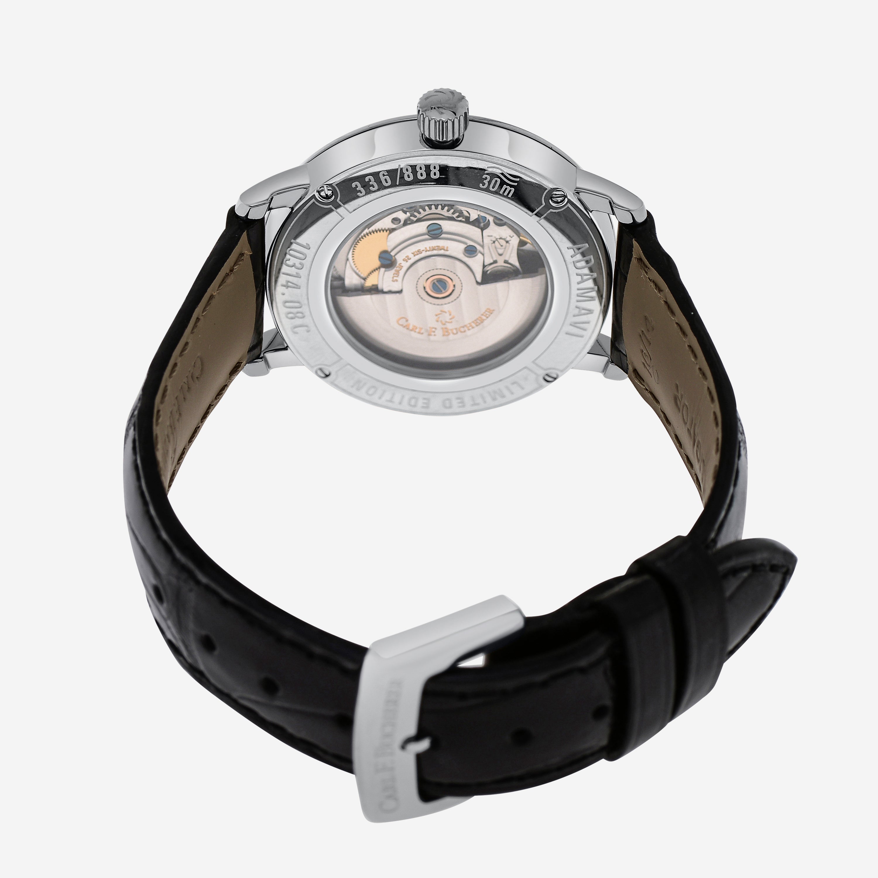 Carl F. Bucherer Adamavi AutoDate Diamond Limited Edition Stainless Steel Automatic Men's Watch 00.10314.08.19.99 - THE SOLIST