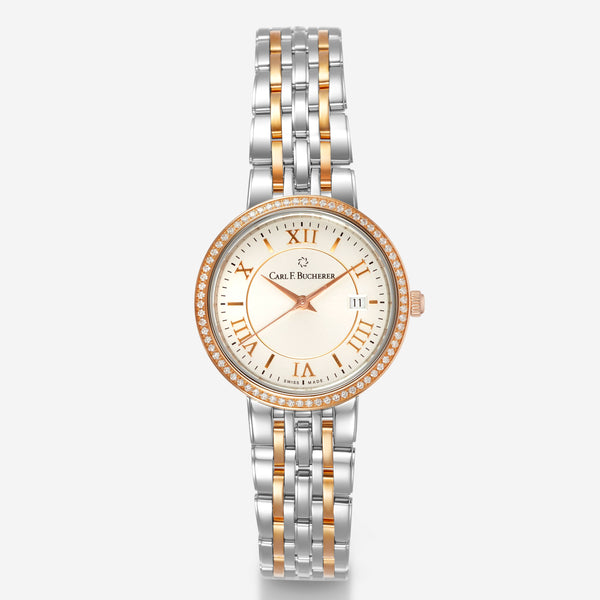 Carl F. Bucherer Adamavi Diamond 18K Rose Gold & Stainless Steel Date Quartz Women's Watch 00.10315.07.15.31 - THE SOLIST