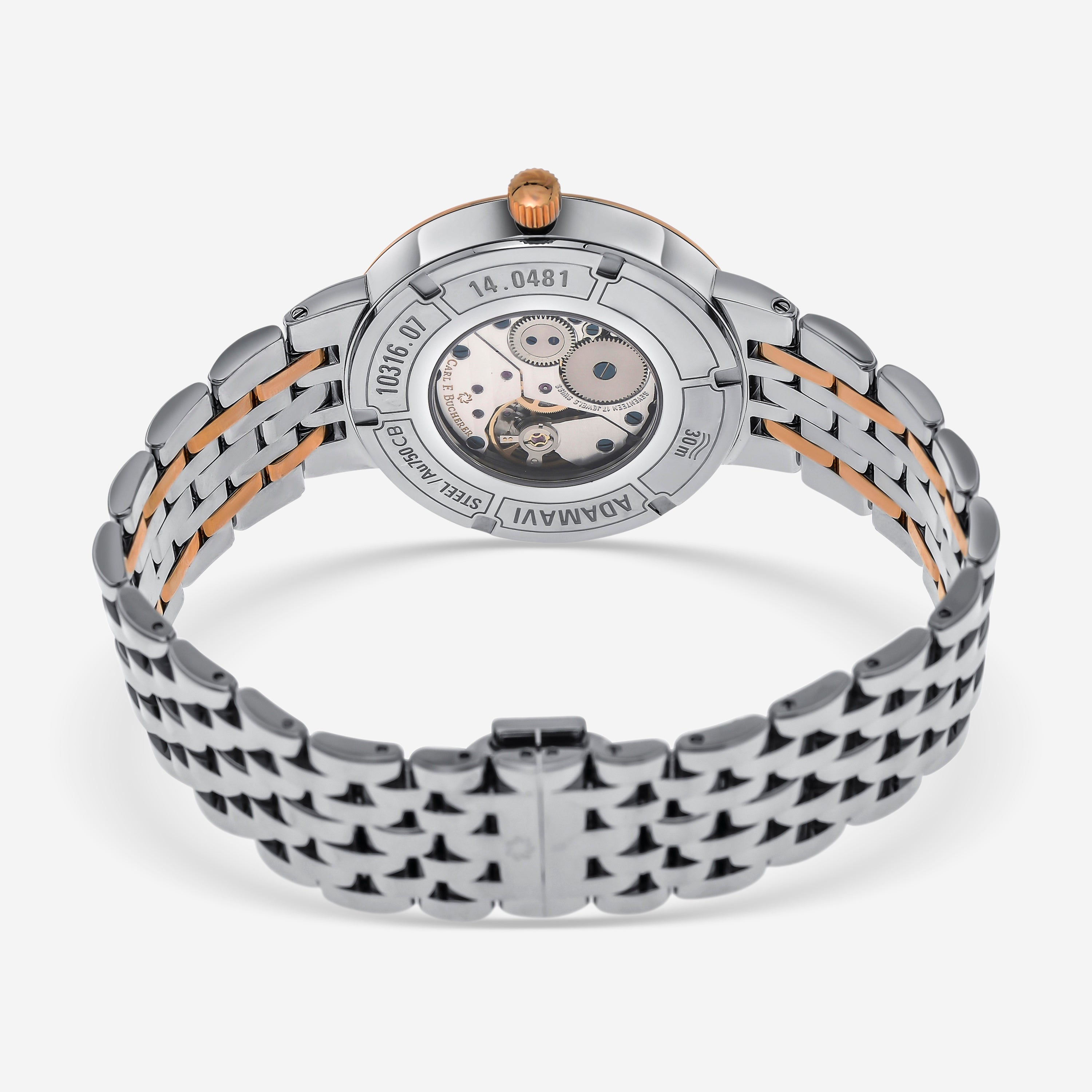 Carl F. Bucherer Adamavi 18K Rose Gold & Stainless Steel Manual Wind Men's Watch 00.10316.07.36.21 - THE SOLIST