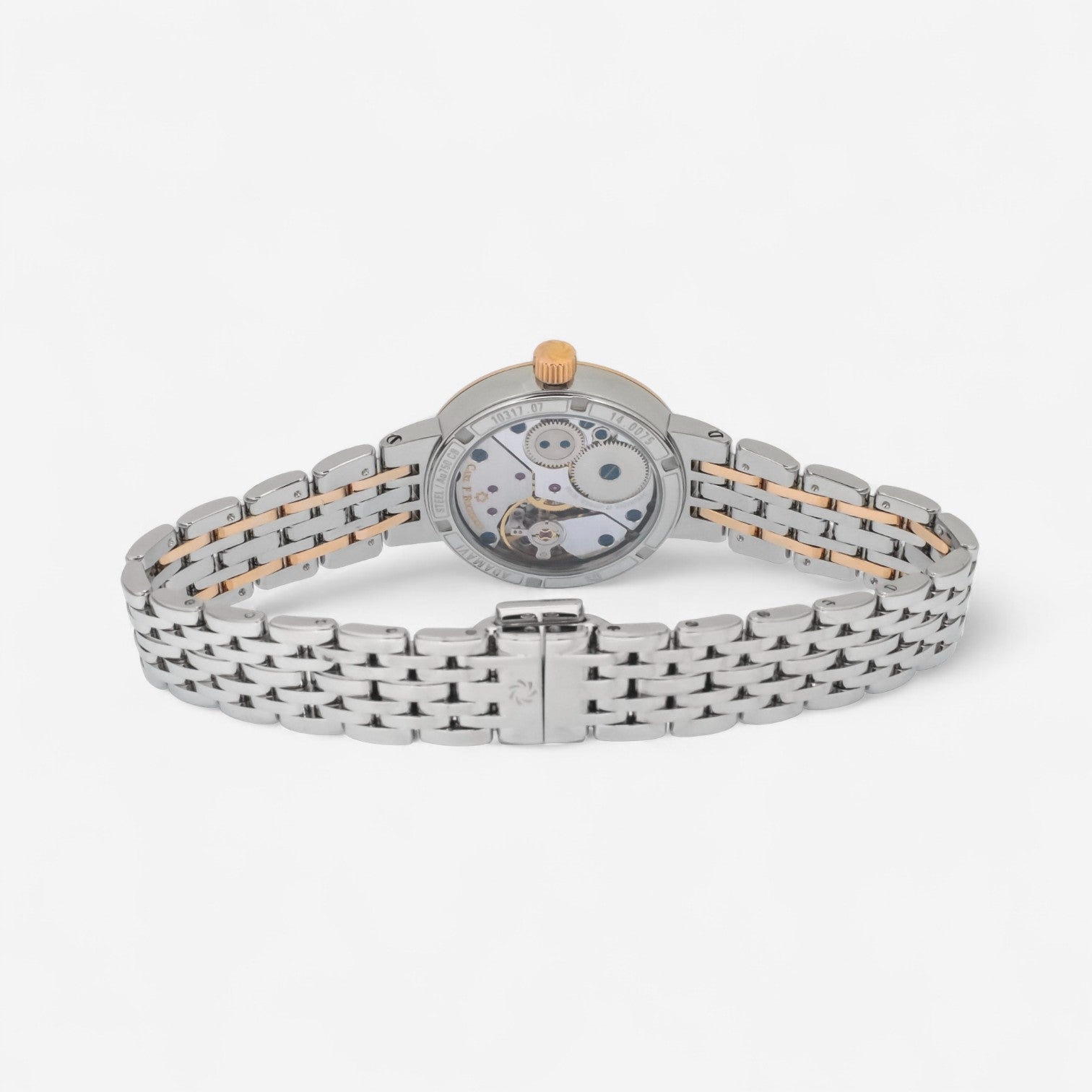 Carl F. Bucherer Adamavi 18K Rose Gold & Stainless Steel Manual Wind Ladies Watch 00.10317.07.36.21