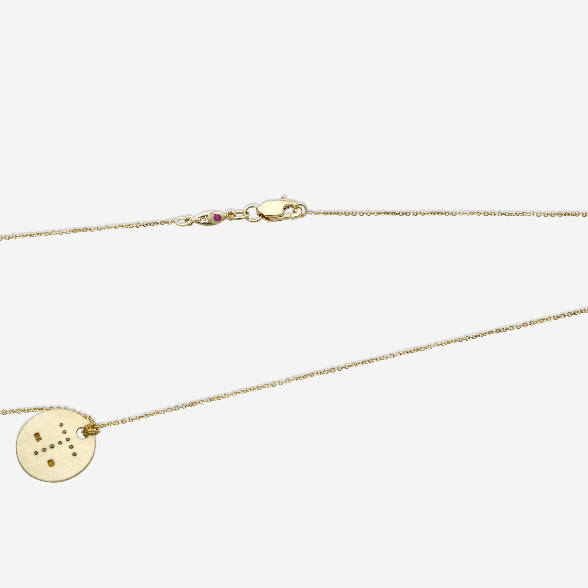 Roberto Coin Tiny Treasures 18K Yellow Gold Diamond Circle 