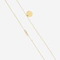 Roberto Coin Tiny Treasures 18K Yellow Gold Diamond "X" Pendant Necklace 000801AYCHXX - THE SOLIST