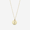 Roberto Coin Tiny Treasures 18K Yellow Gold Diamond "Y" Circle Pendant Necklace 000801AYCHXY - THE SOLIST