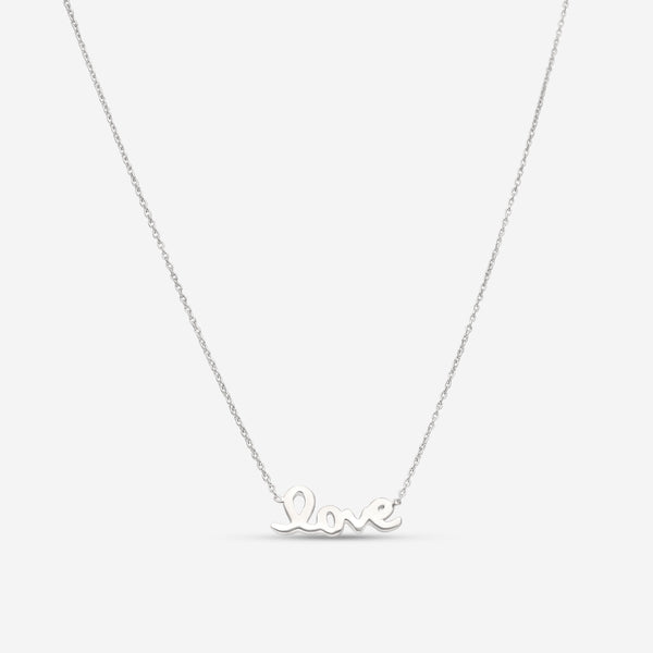 Roberto Coin 18K White Gold Love Necklace 000995AWCH00