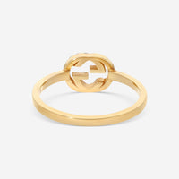 Gucci 18K Yellow Gold & Diamond Ring YBC7294120020 MSRP $1,800 - THE SOLIST