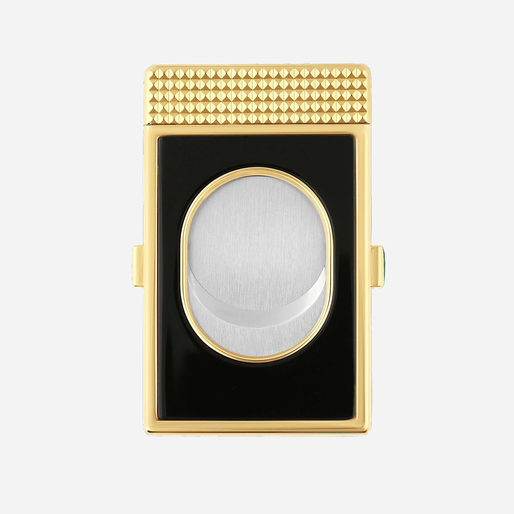 S.T. Dupont Black & Gold Metal Cigar Cutter & Slim Stand 3482