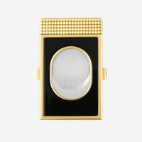 S.T. Dupont Black & Gold Metal Cigar Cutter & Slim Stand 3482