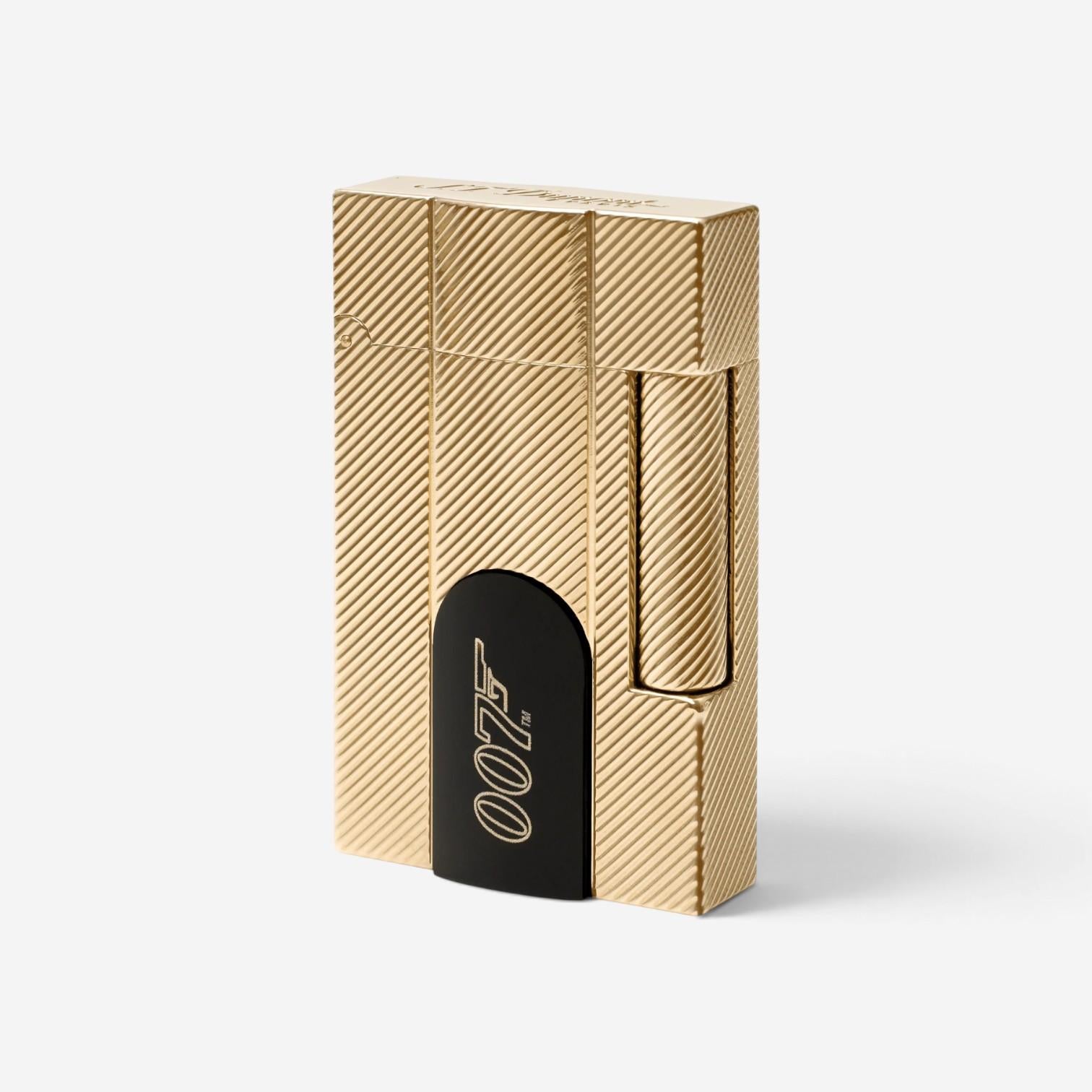 S.T. Dupont James Bond 007 Connected Gold Guilloché Line 2 Lighter 016115