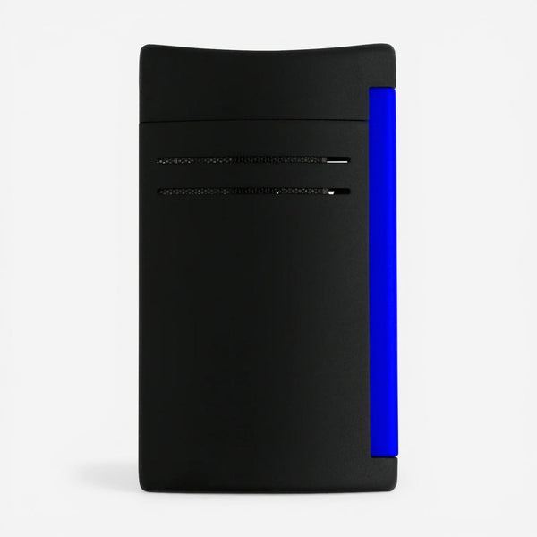 S.T. Dupont Maxijet Fluo Matte Black & Neon Blue Lighter 020171