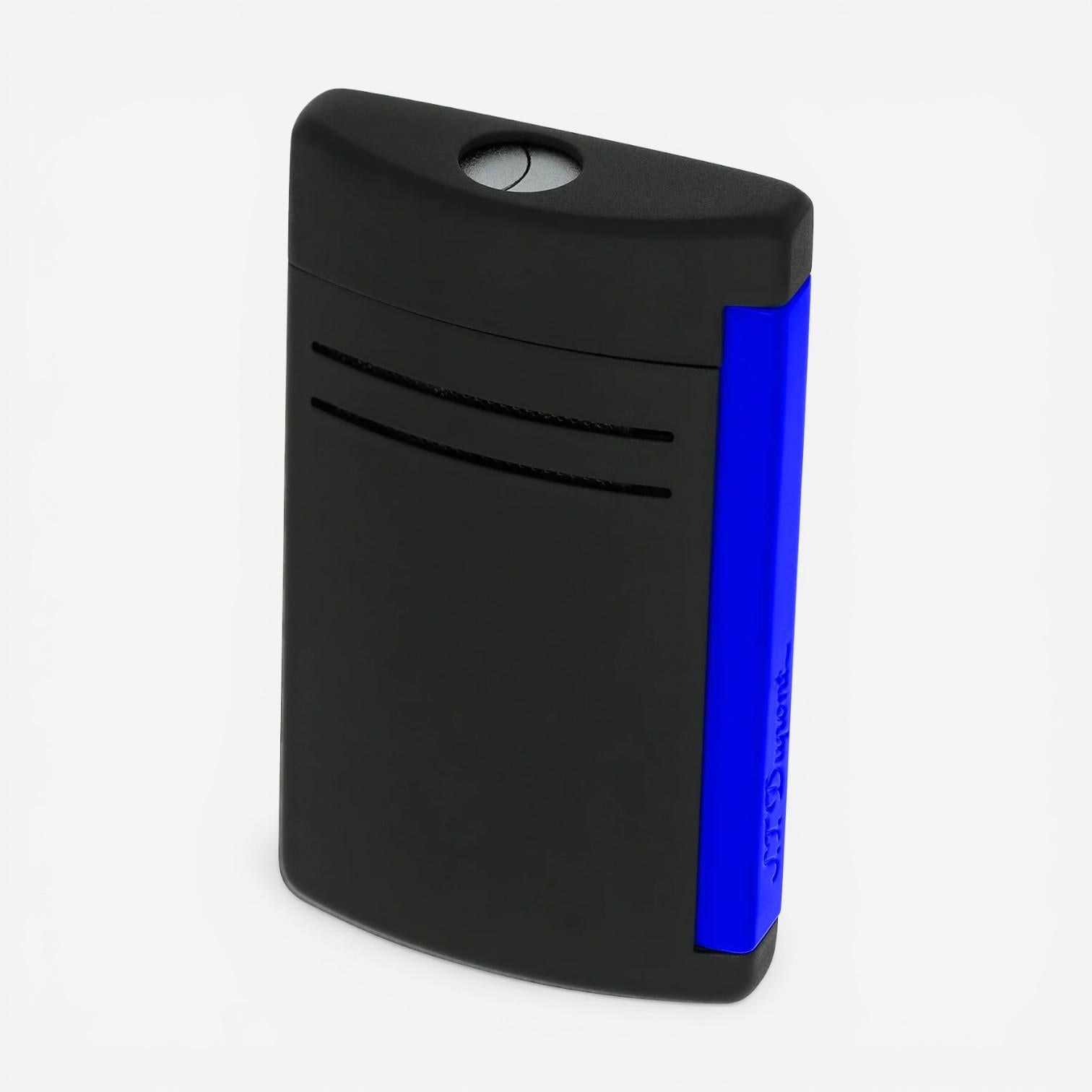 S.T. Maxijet Fluo Matte Black & Neon Blue Lighter
