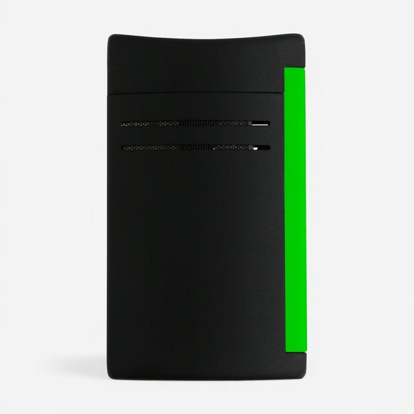 S.T. Dupont Maxijet Fluo Matte Black & Neon Green Lighter 020172