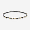 Armenta Old World 18K Yellow Gold & Blackened Sterling Silver Diamond Bangle Bracelet 02134