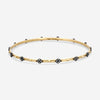 Armenta Old World 18K Yellow Gold & Blackened Sterling Silver Diamond Bangle Bracelet 02135