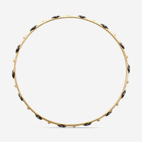 Armenta Old World 18K Yellow Gold & Blackened Sterling Silver Diamond Bangle Bracelet 02135