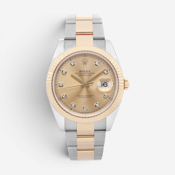 Rolex Datejust Stainless Steel Diamond Automatic Men's Watch 126333