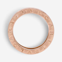 Bulgari B.Zero1 Design Legend 18K Rose Gold Three Band Ring Sz. 6.75 02272