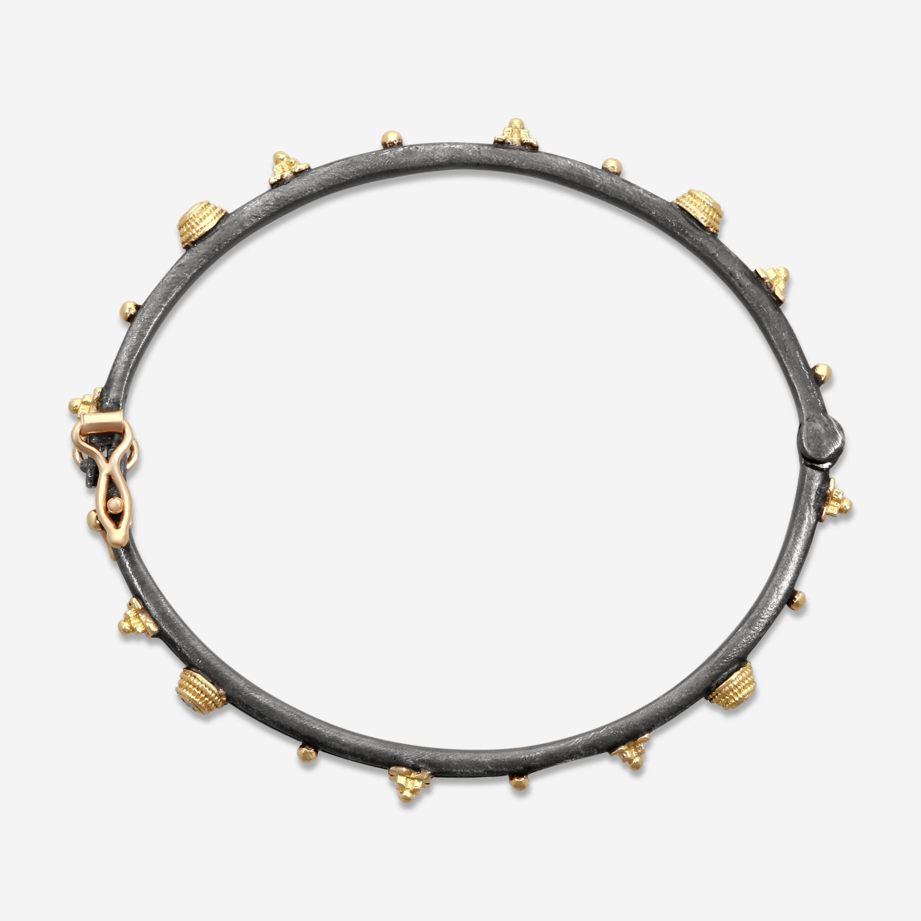 Armenta 18K Yellow Gold & Sterling Silver Multi-Gemstone Huggie Bracelet 02691