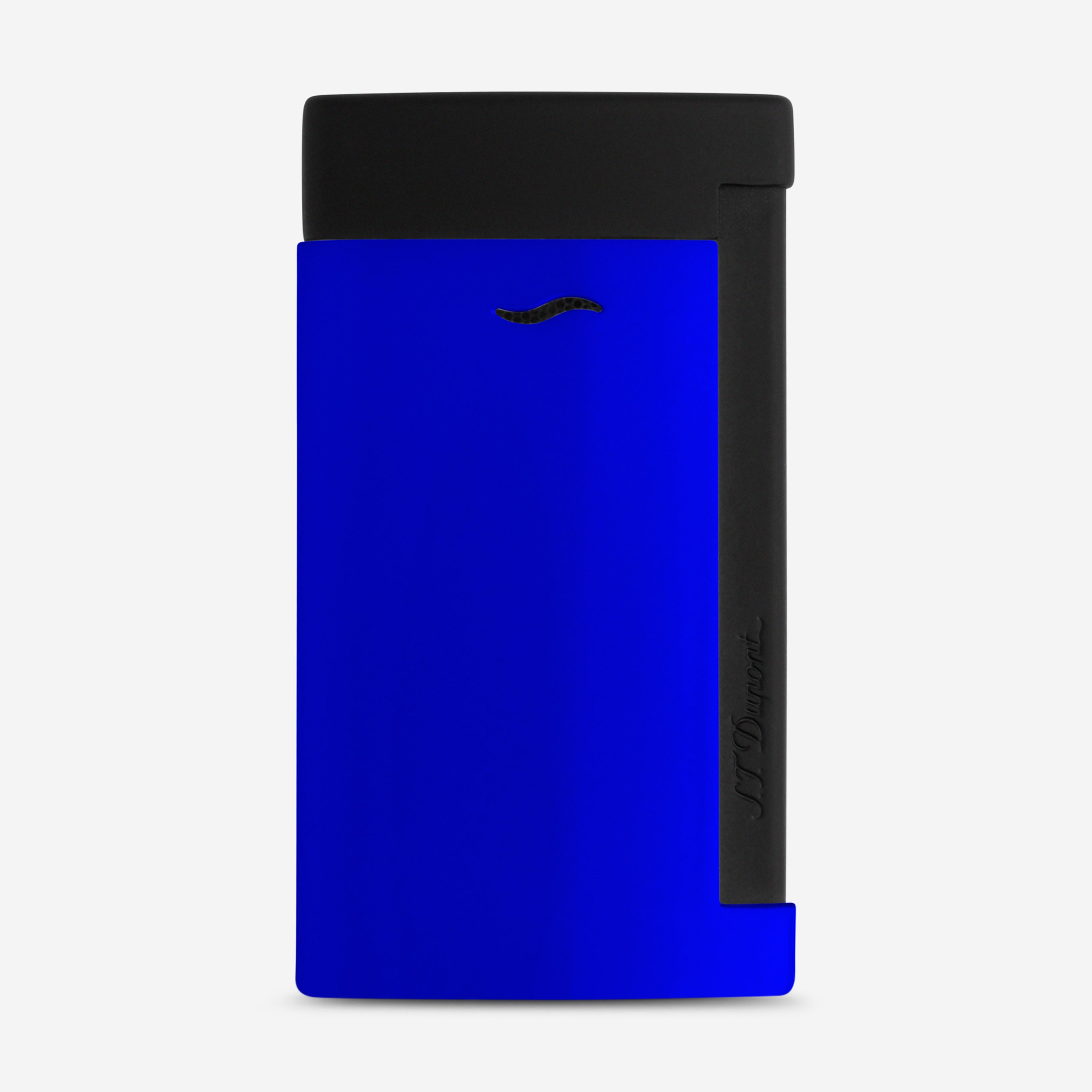 S.T. Dupont Slim 7 Fluo Neon Blue Matte Black Metal Lighter 027771