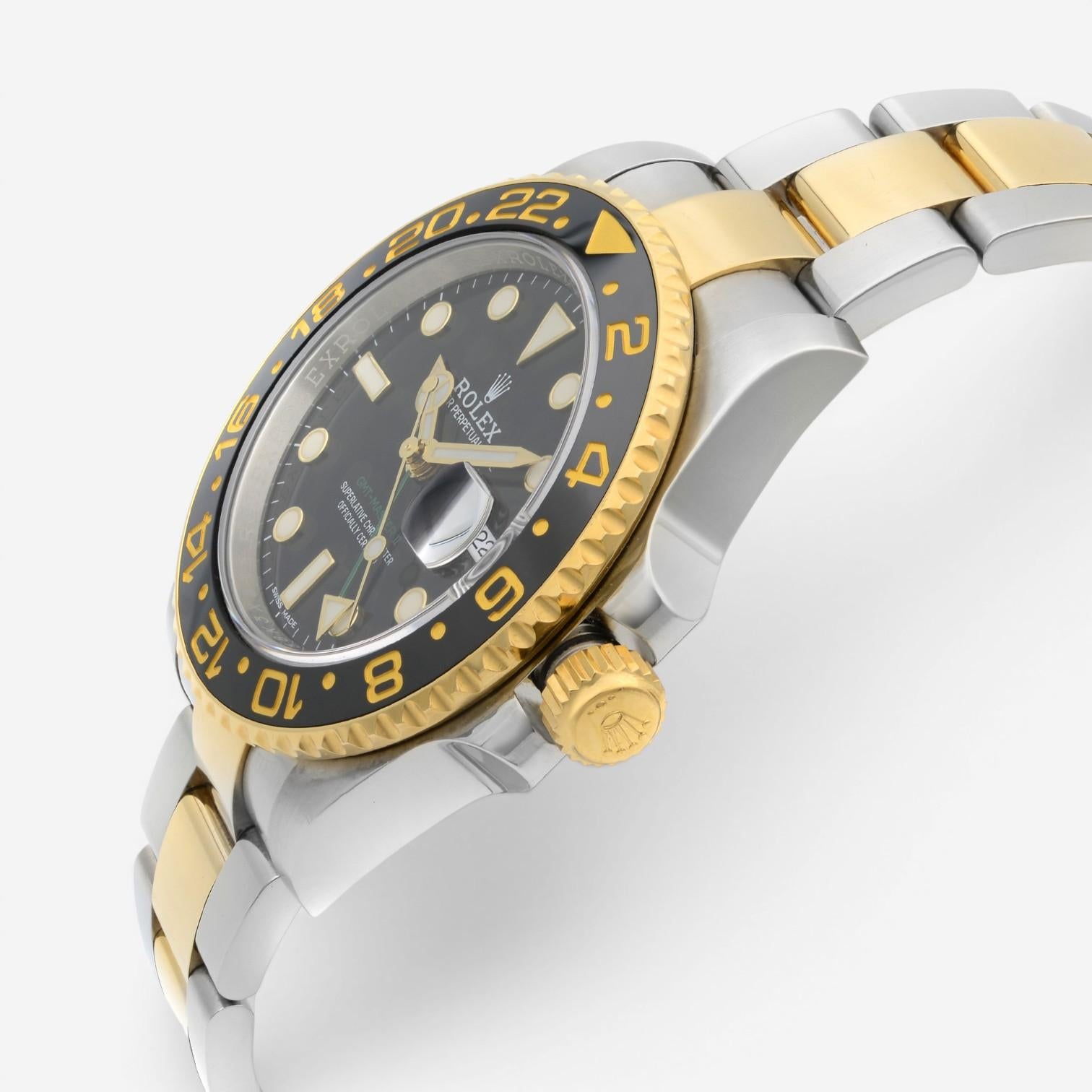 Rolex GMT-Master II Stainless Steel & 18K Yellow Gold Automatic Men's Watch 1167