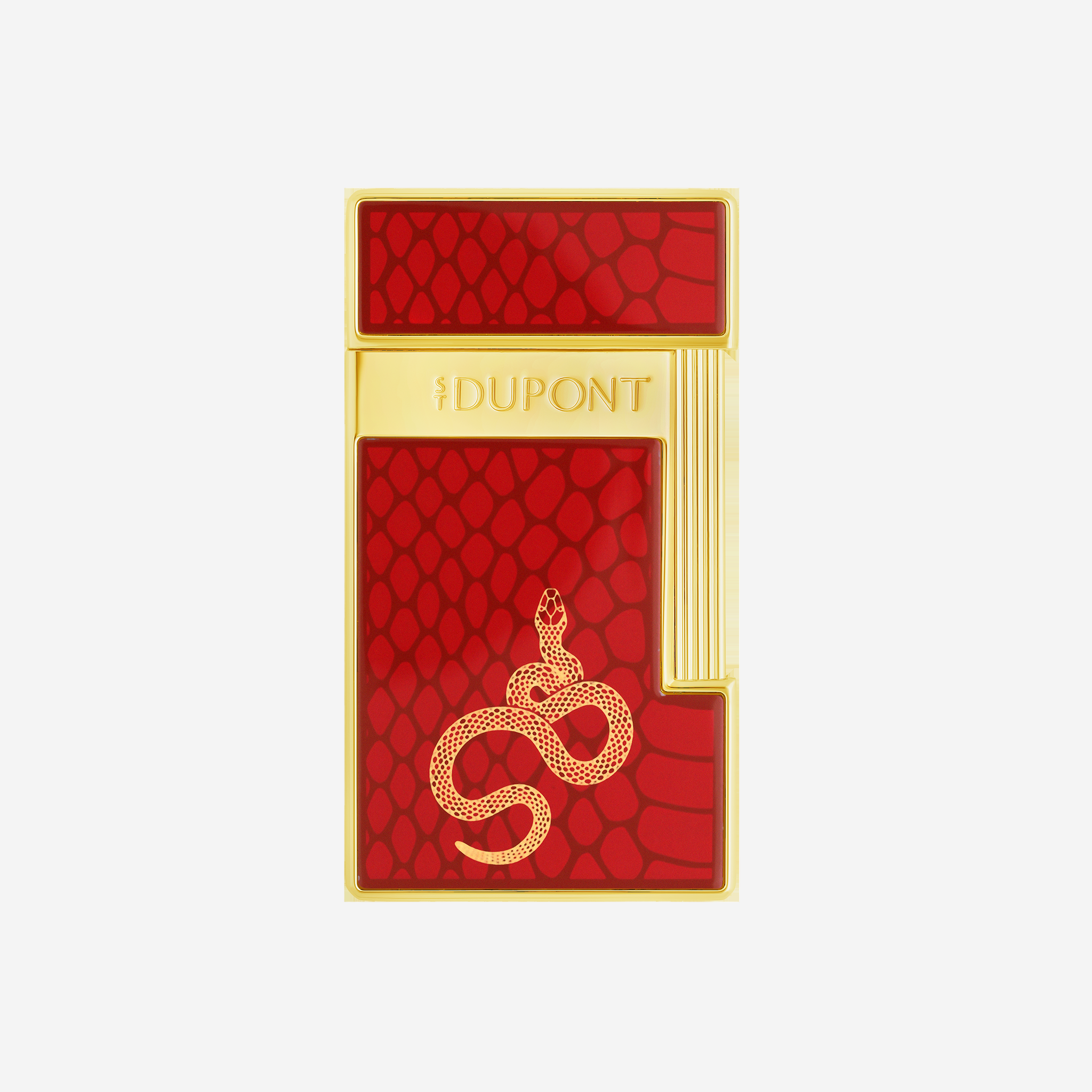 S.T. Dupont Slimmy Year Of The Snake Red Lacquered Lighter 28075