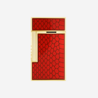 S.T. Dupont Slimmy Year Of The Snake Red Lacquered Lighter 28075