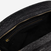 Armenta Black Crocodile & Python Leather Handbag 02986