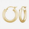 14K Yellow Gold 18mm Hoop Earrings 03/321