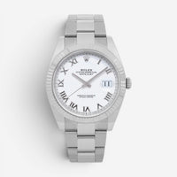 Rolex Datejust 41 Stainless Steel & 18K White Gold Automatic Men's Watch 126334